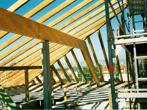 Dachstuhl für ein öffentliches Gebäude