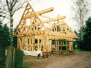 Neubau einer Fachwerkgarage