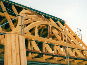 Neubau einer Fachwerkgarage