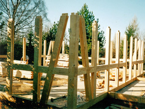 Neubau eines Fachwerkhauses