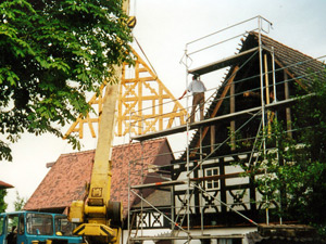 Sanierung eines Fachwerkgiebels