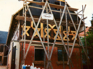 Sanierung eines Fachwerkgiebels