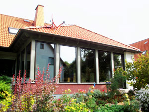 Wintergarten in Holzbauweise 